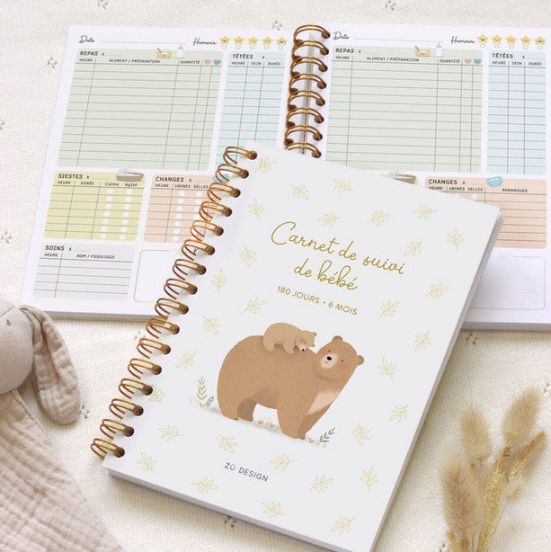 Carnet de suivi de bébé Ours - 6 mois — Zü , Lyon