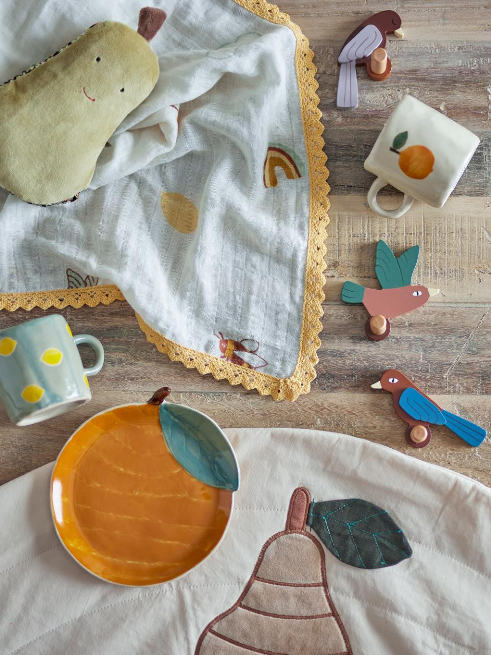 Assiette Agnes - Orange — Bloomingville , Lyon