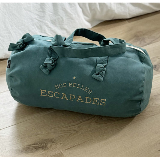 Sac polochon Eucalyptus - Nos belles escapades — Marcel & Lily , Lyon