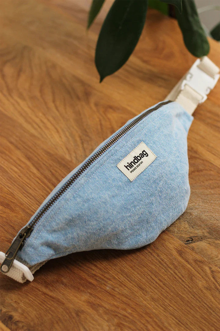 Sac banane enfant Augustin - denim bleu — Hindbag , Lyon