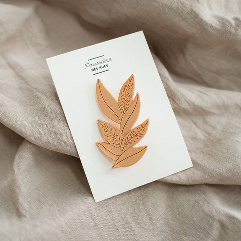 Broche feuillage — Poussière des rues , Lyon