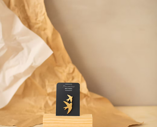 Duo de pin's hirondelles — Poussière des rues , Lyon