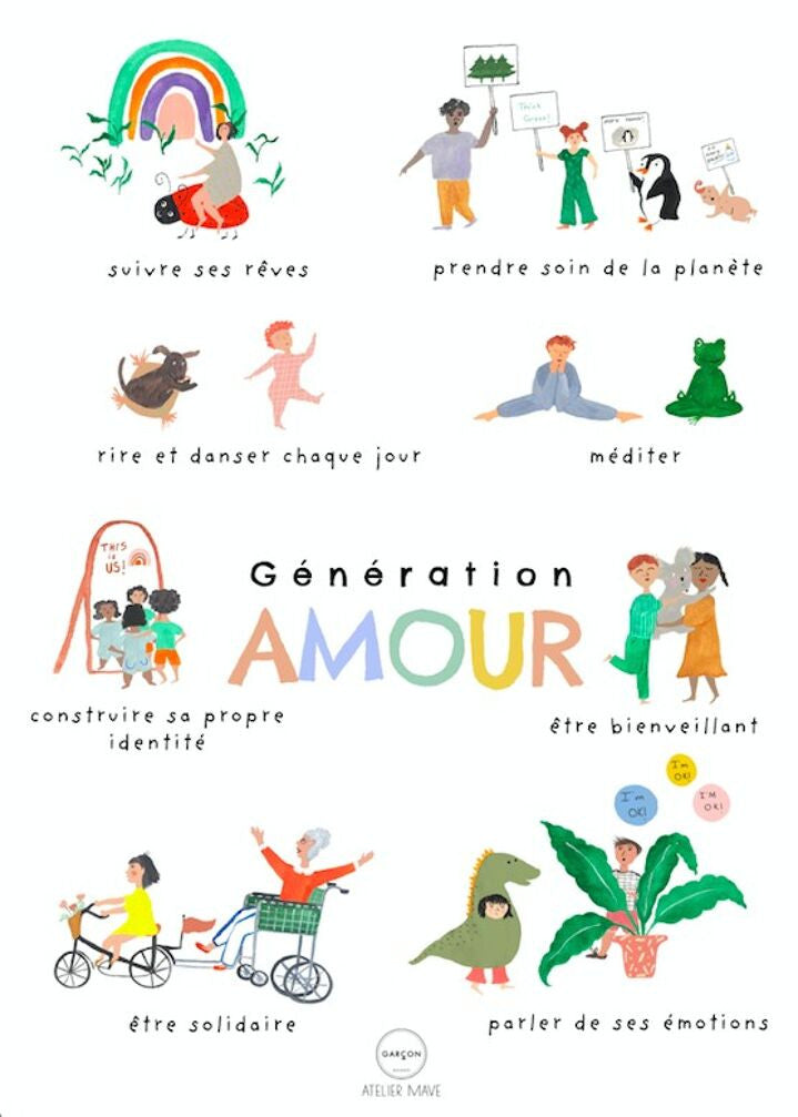 Affiche A3 Génération amour — Garcon Milano , Lyon