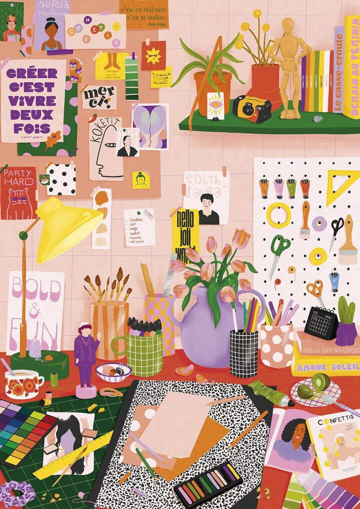 Puzzle Du feutre sur les mains 500 pièces — Jour férié , Lyon