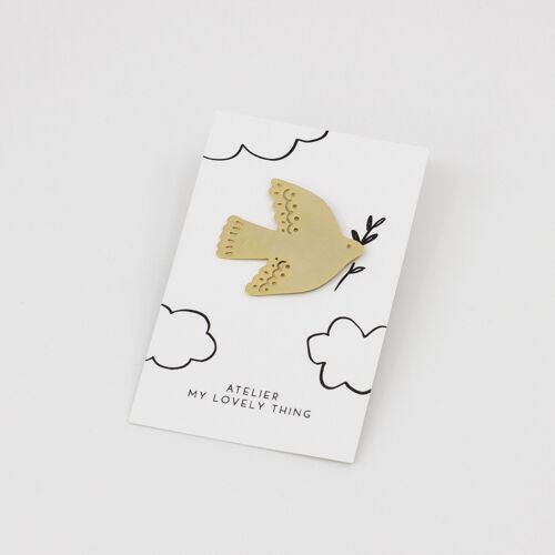 Pin's Colombe en laiton — My lovely thing , Lyon