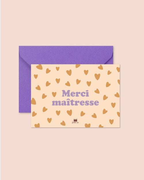 Carte - Merci maîtresse — Ma petite vie , Lyon