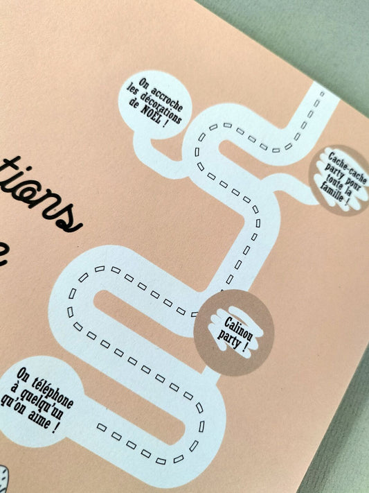 Calendrier de l'Avent à gratter et son affiche — Pamela Loops , Lyon