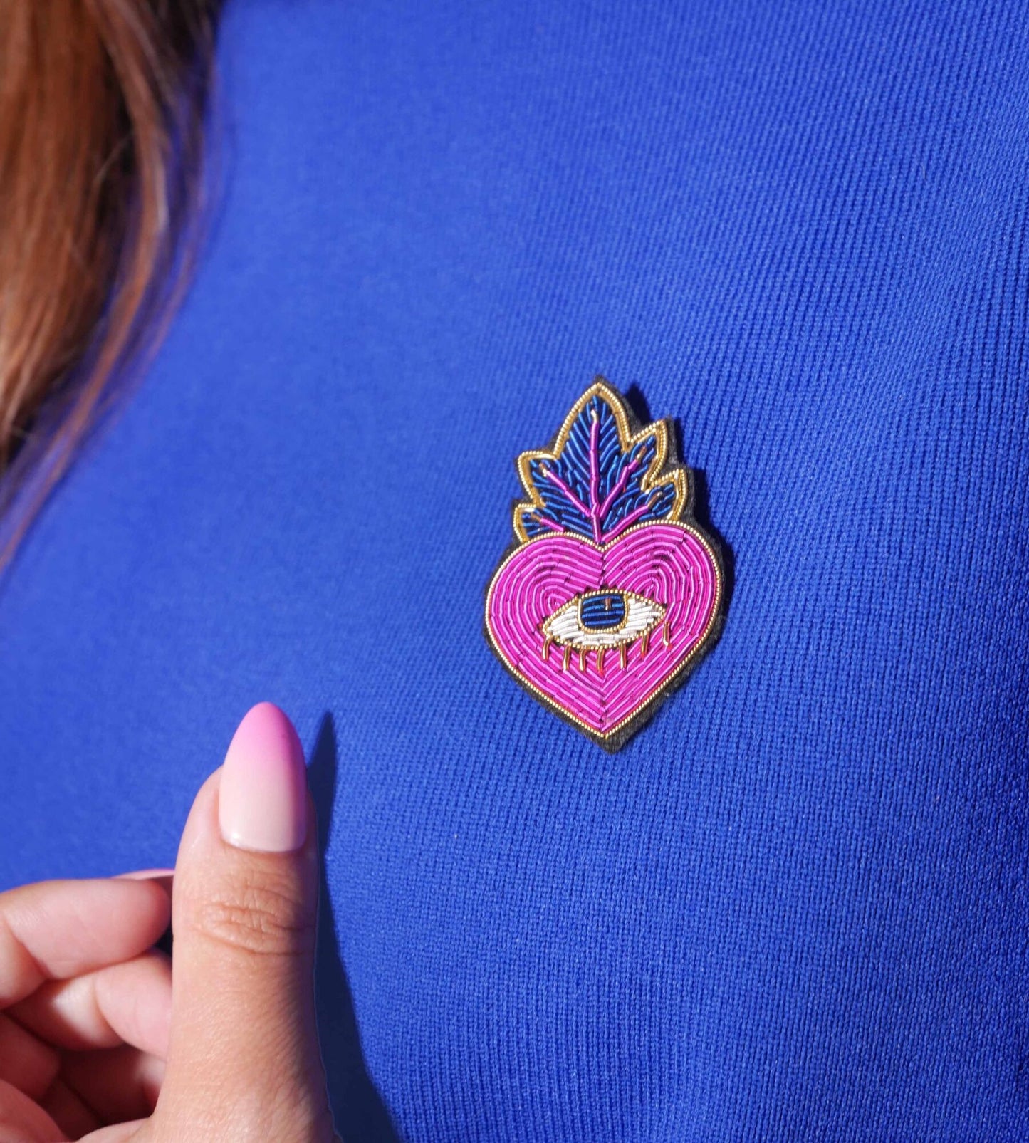 Broche Ex voto pink — Malicieuse , Lyon
