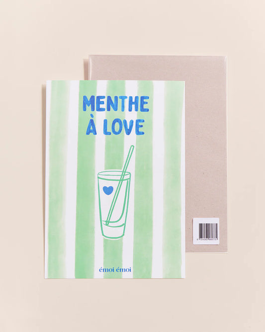 Affiche A4 Menthe à love — Émoi émoi , Lyon