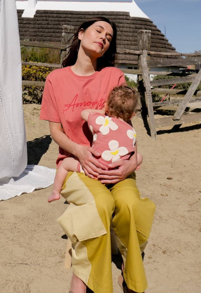 T-shirt d'allaitement Ivre d'amour / Terracota - Taille L — Tajinebanane , Lyon