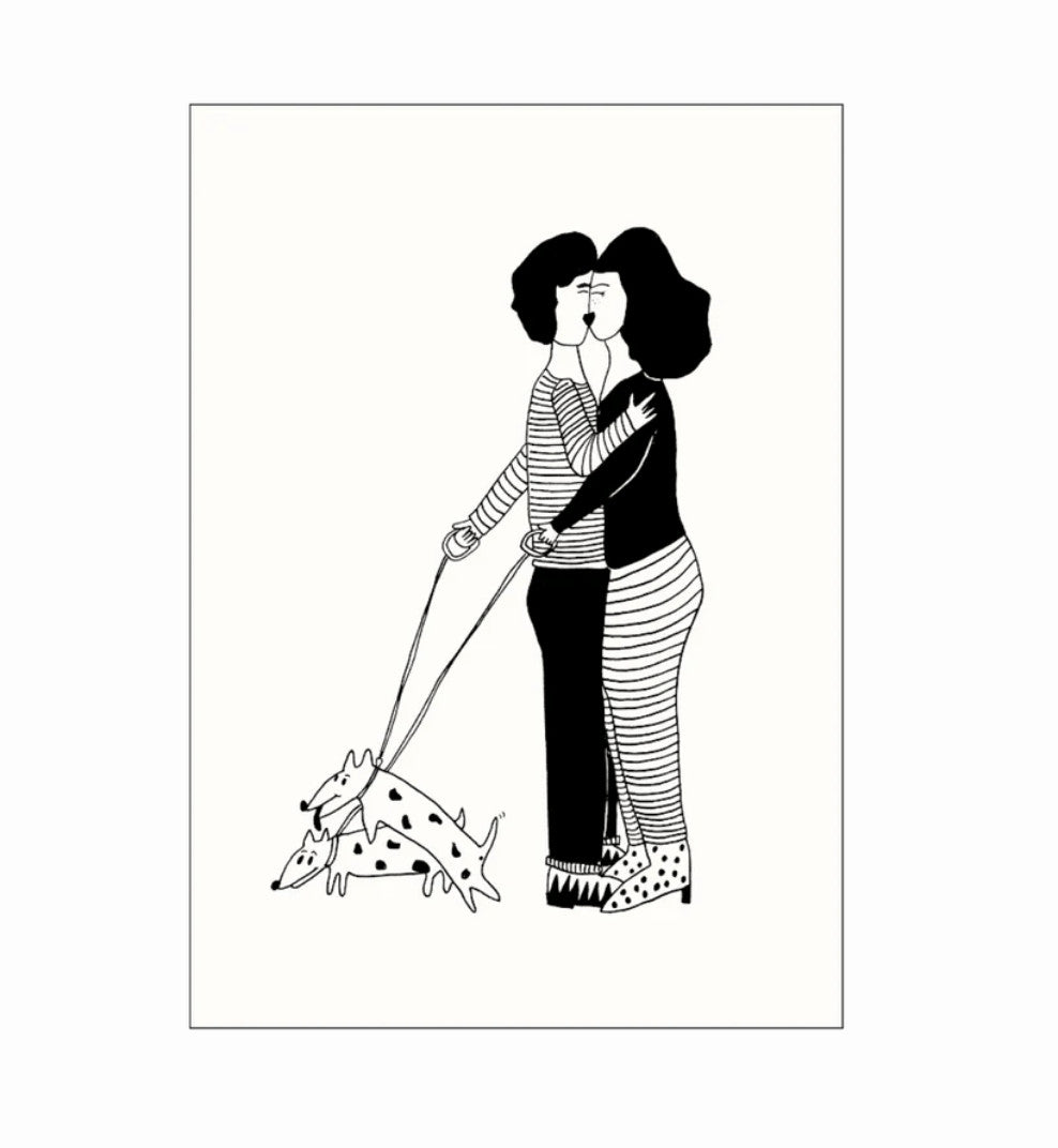 Carte Horny dogs — Helen b , Lyon