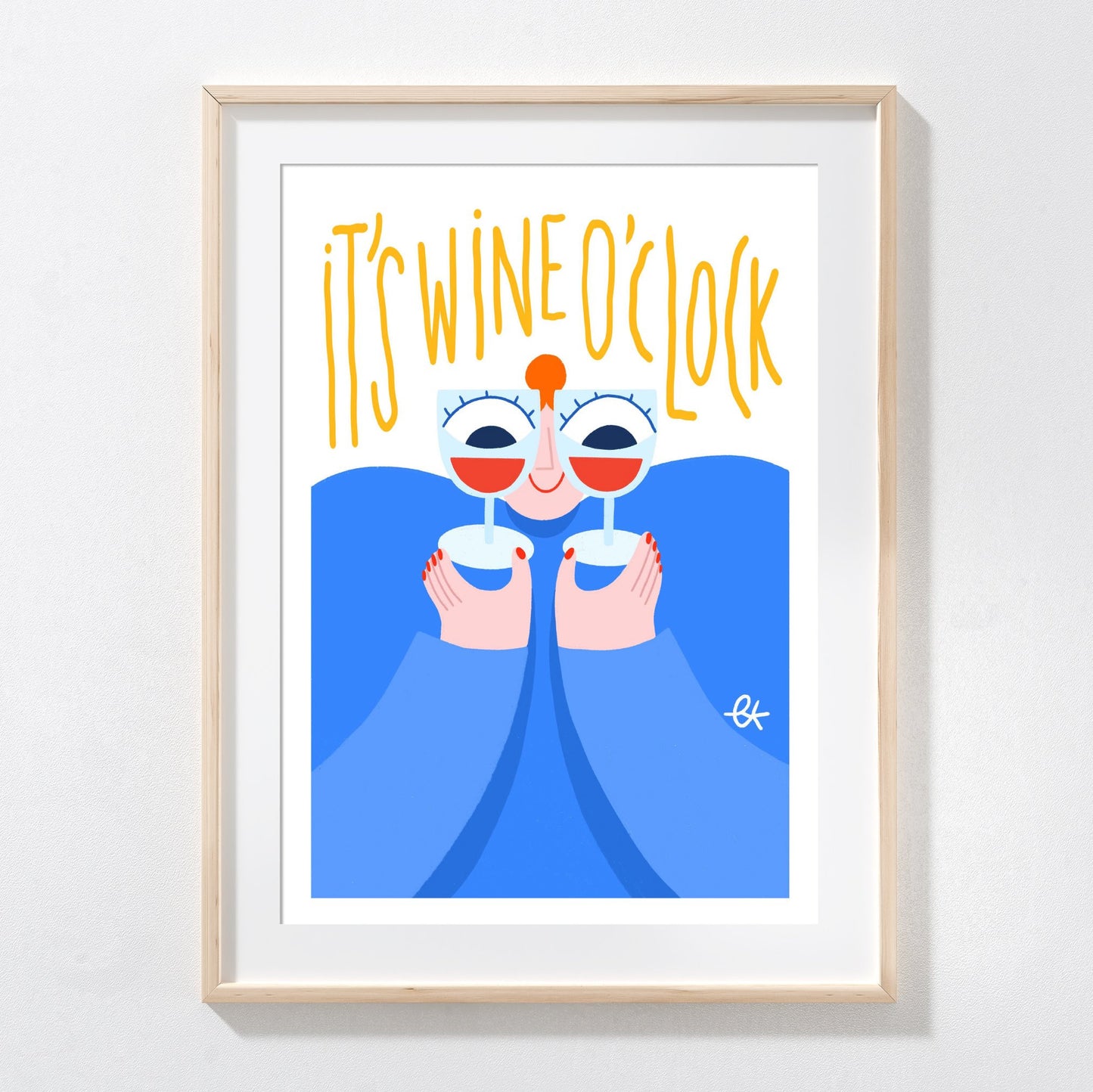 Affiche A3 - Wine o'clock — Lavilletlesnuages , Lyon