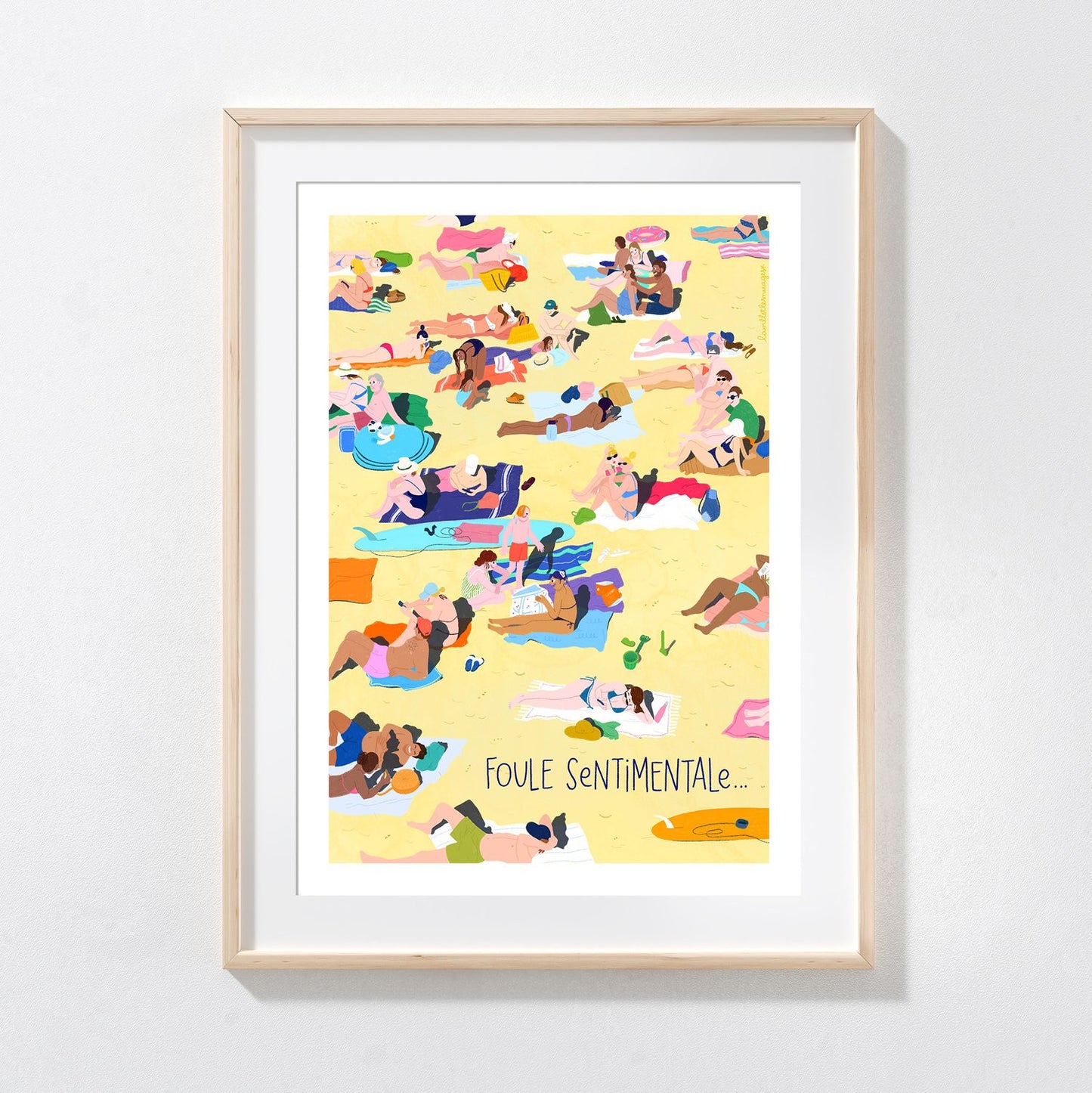 Affiche A3 - Foule sentimentale — Lavilletlesnuages , Lyon