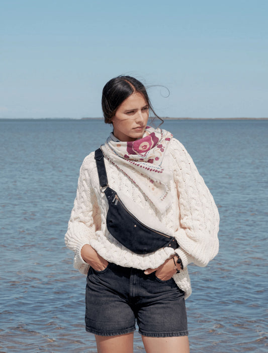 Sac banane Nicole Sherpa - Noir — Maradji , Lyon