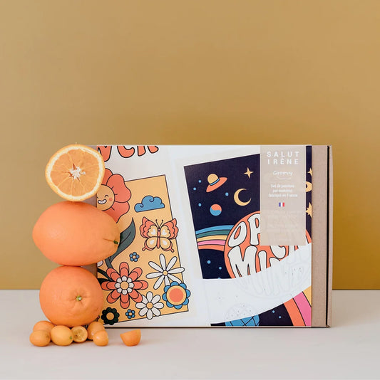 Kit de 2 peintures au numéro A4 - Groovy — Salut Irène , Lyon