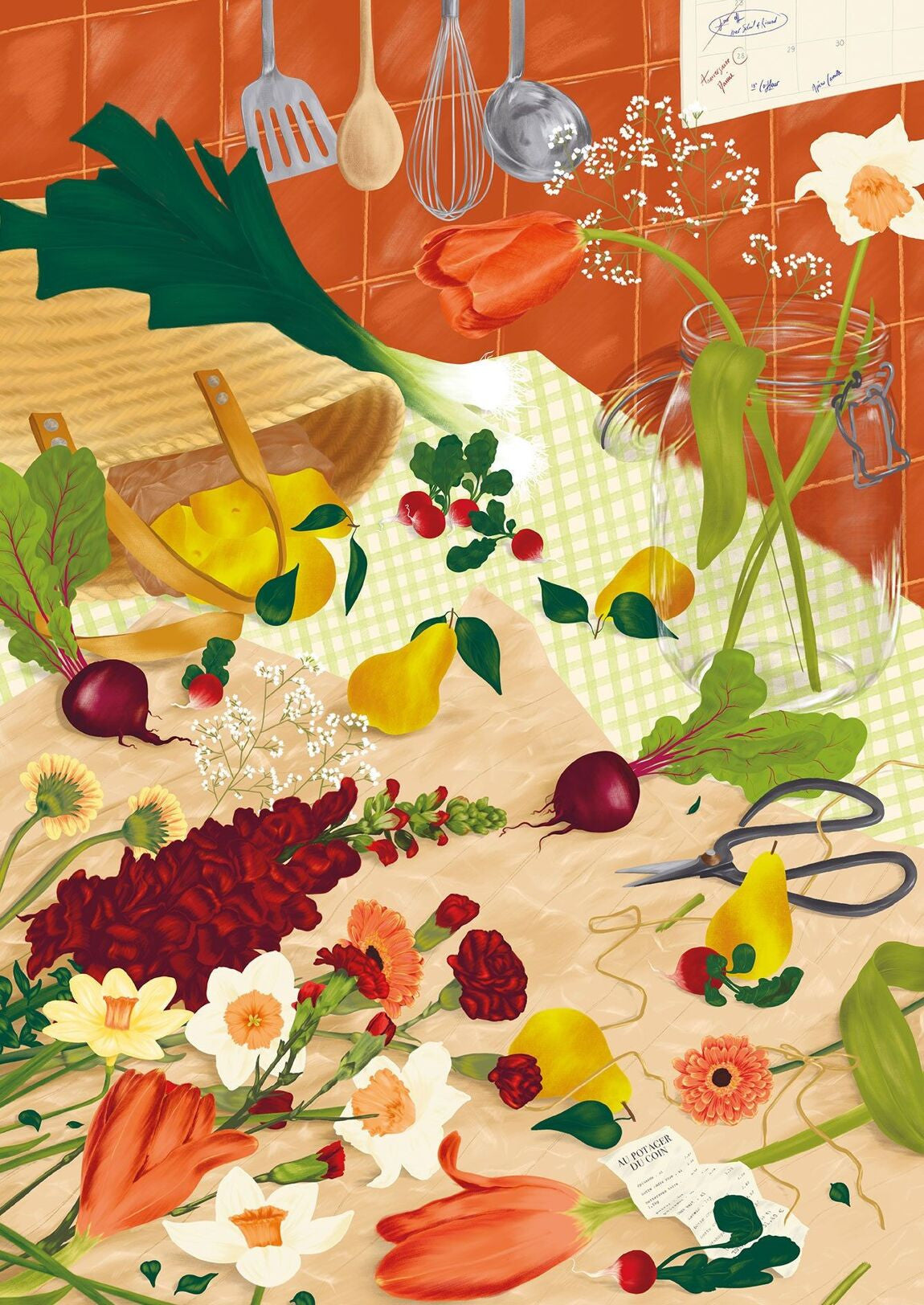 Puzzle Le retour du marché — Jour férié , Lyon