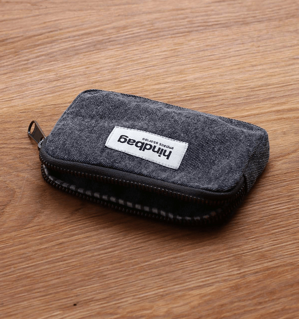 Porte-monnaie Lili - denim gris — Hindbag , Lyon