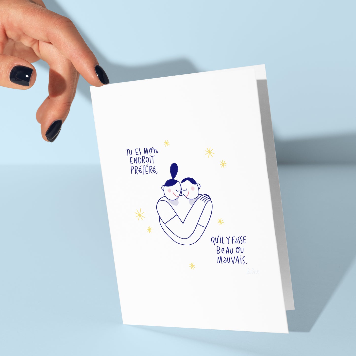 Carte double Le beau temps — Lavilletlesnuages , Lyon