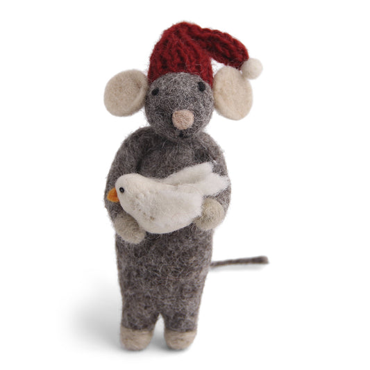 Souris grise avec oiseau blanc — En Gry & Sif , Lyon