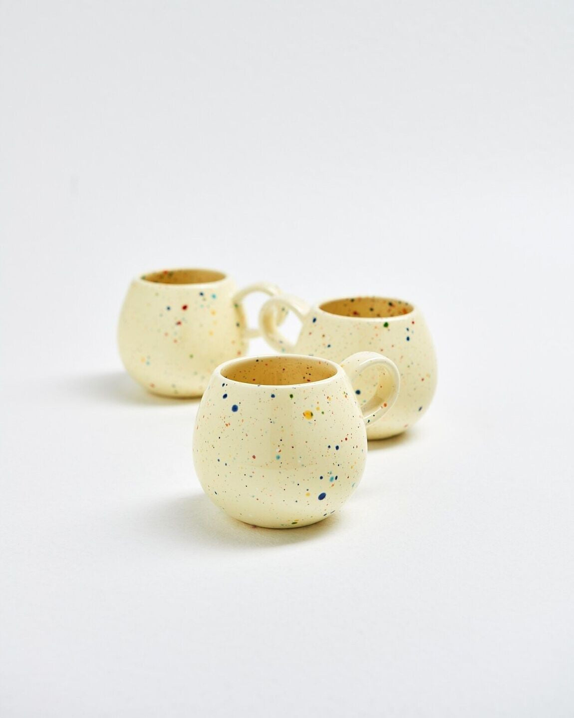 Tasse expresso Party avec anse - Yellow 90 mL — Egg back home , Lyon