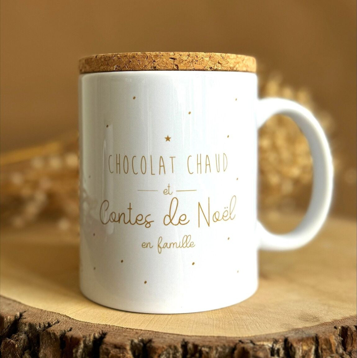 Mug avec couvercle Chocolat chaud et contes de Noël — Marcel & Lily , Lyon