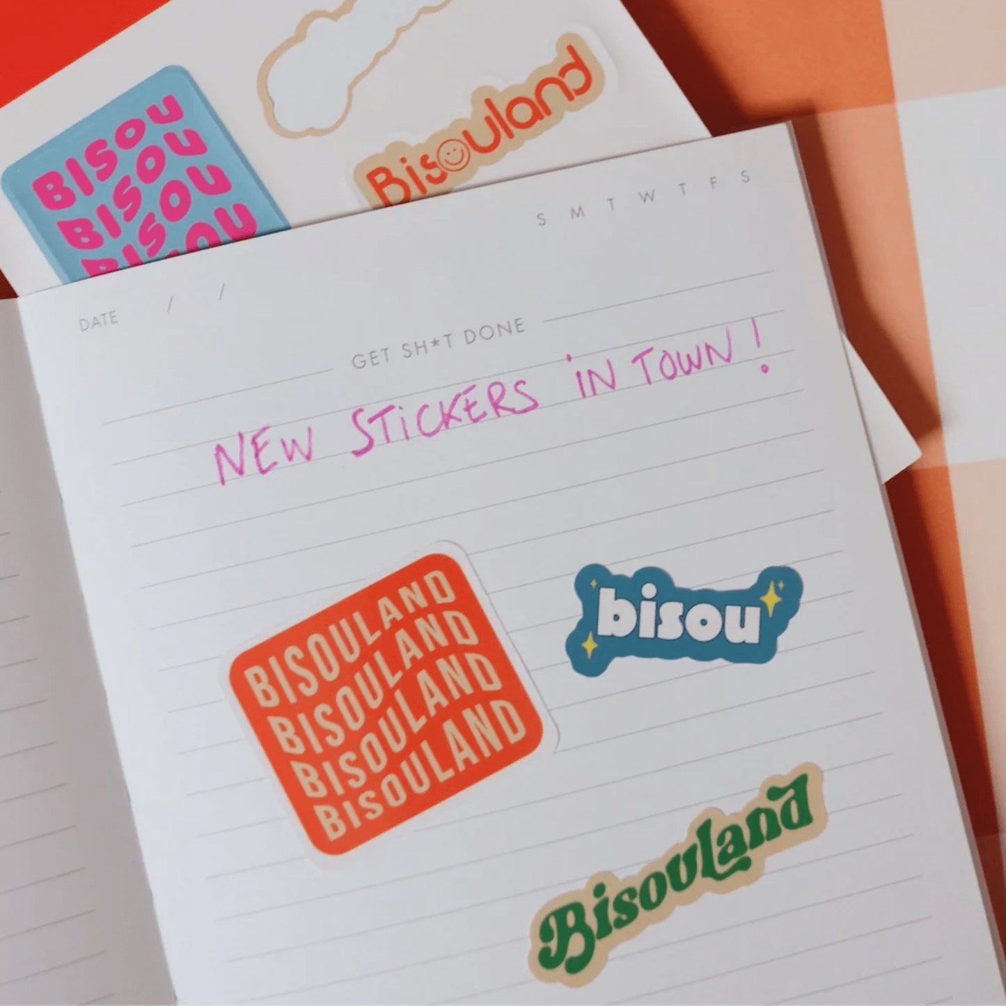 Planche de stickers - Bisou — Mathilde Cabanas , Lyon