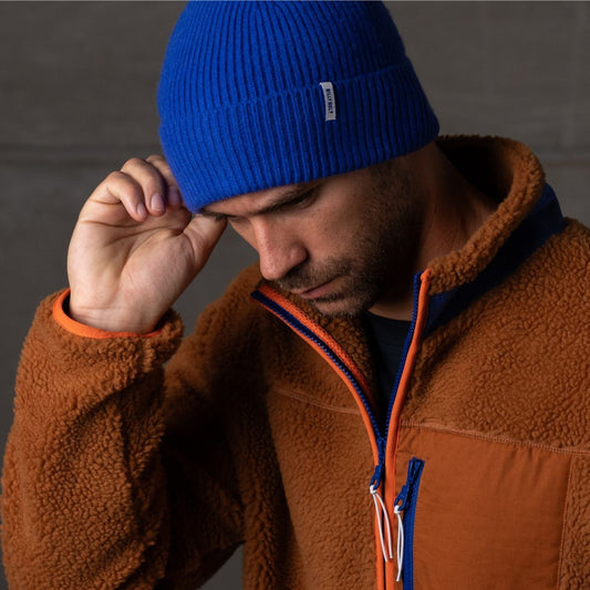 Bonnet en laine d'agneau - Bleu — Billybelt , Lyon