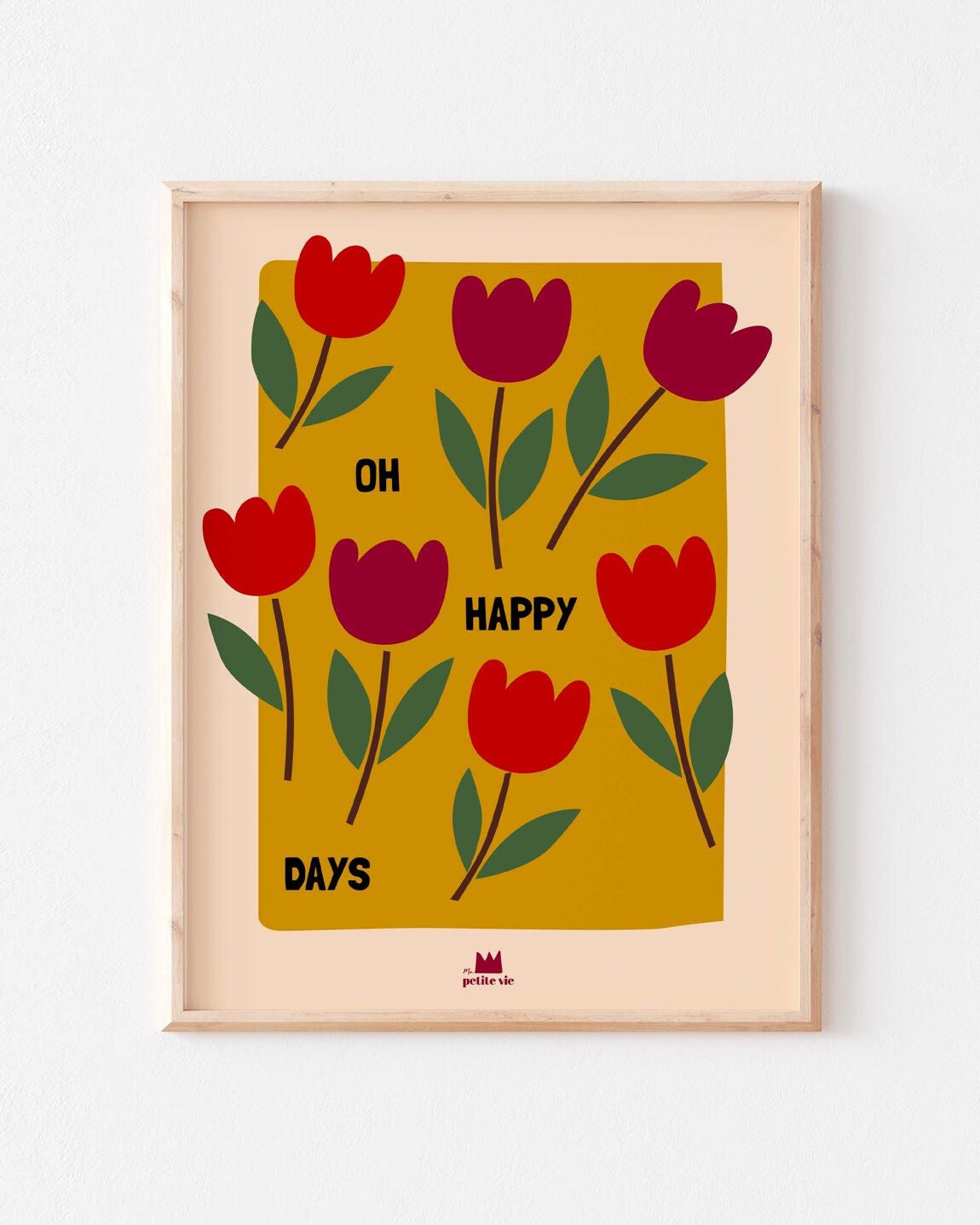 Affiche A3 - Oh happy days — Ma petite vie , Lyon