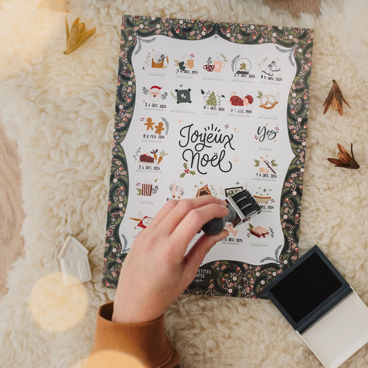 Affiche A4 à dater - Noël (calendrier de l'Avent) — Les petites dates , Lyon