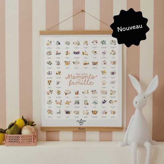 Kit affiche à dater - Nos jolis moments en famille — Les petites dates , Lyon