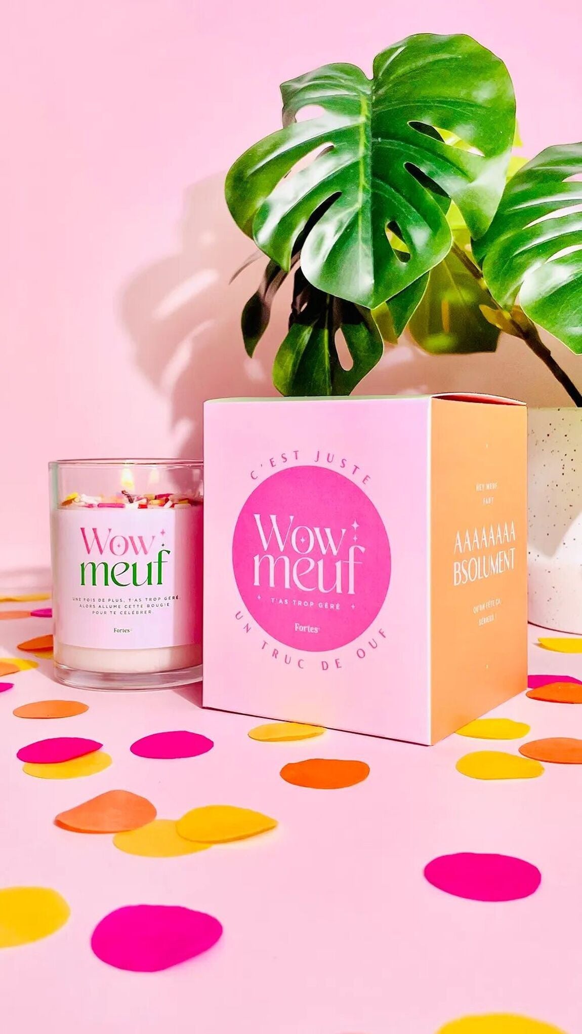 Bougie Pamplemousse et lilas - Wow meuf — Fortes , Lyon