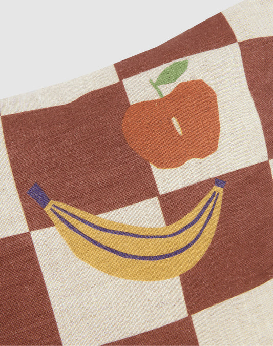 Coussin rectangulaire en lin S - Fruits — Nobodinoz , Lyon
