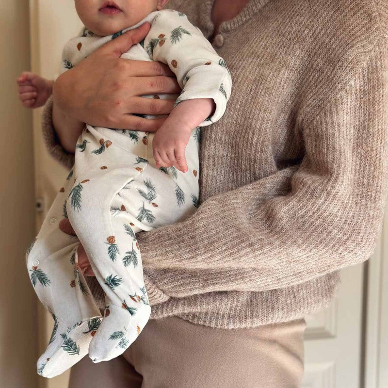 Combinaison avec pieds velours Pine - 1 mois — Bonjour Little , Lyon