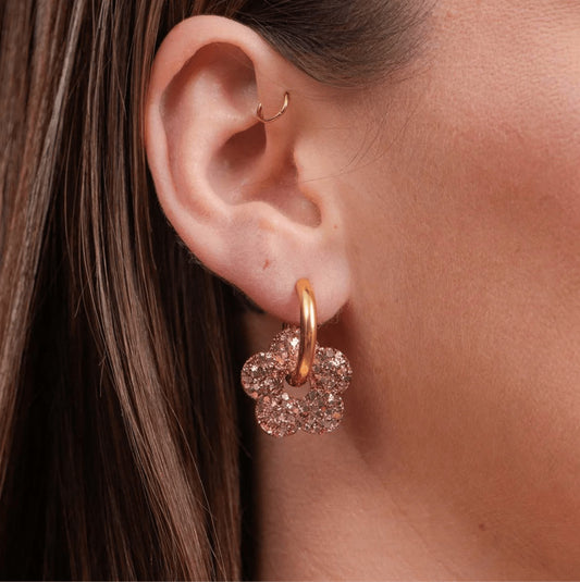 Créoles fleurs - Champagne rosé — Les nicolettes , Lyon