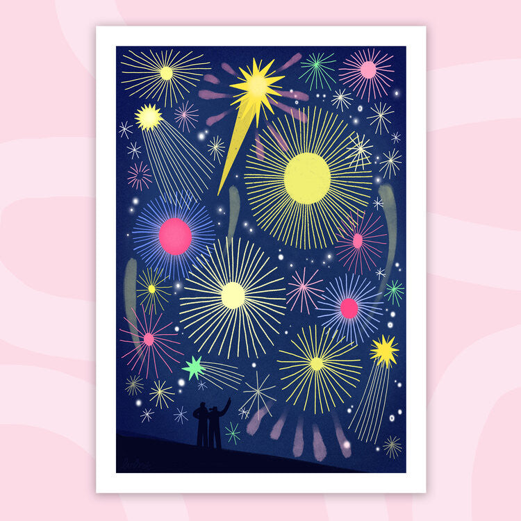 Carte Feu d'artifice — Lavilletlesnuages , Lyon