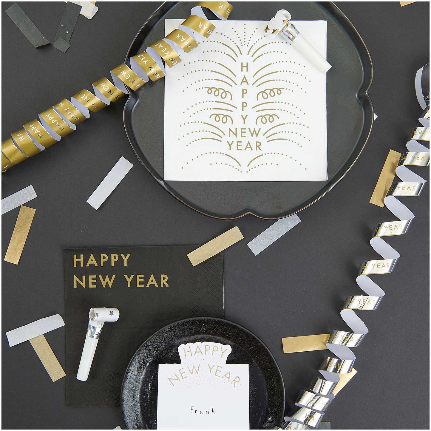 Serviettes en papier Happy new year blanches, par 20 — Rico design , Lyon
