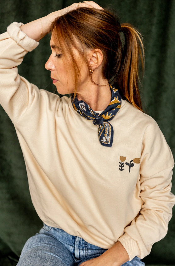 Small foulard Manika Bengale - Orage — Apaches collections , Lyon