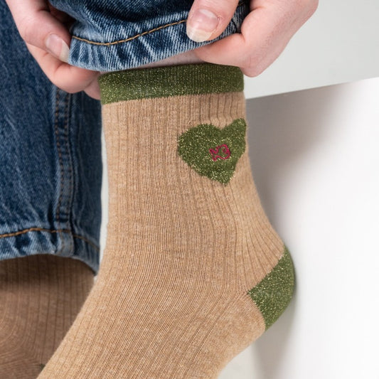 Chaussettes Coeur - Beige - Taille 37/40 — Billybelt , Lyon