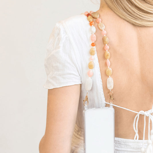 Kit chaîne de téléphone - Perles pierres bohèmes — La petite épicerie , Lyon