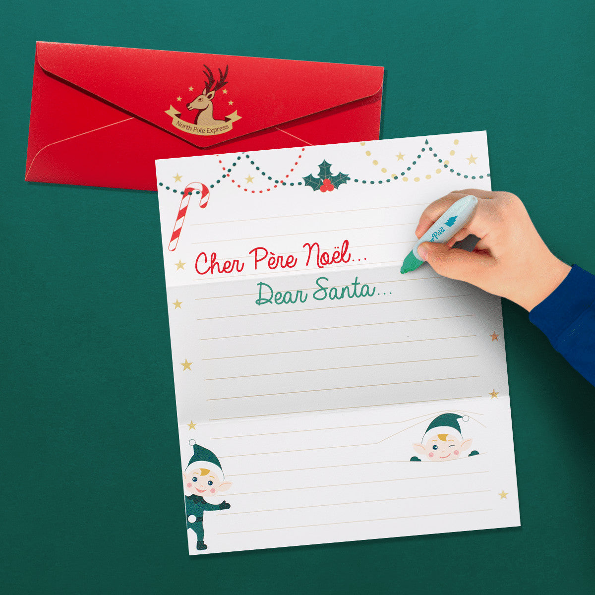 Set en silicone à colorier + 5 feutres - Village de Noël — Super Petit , Lyon