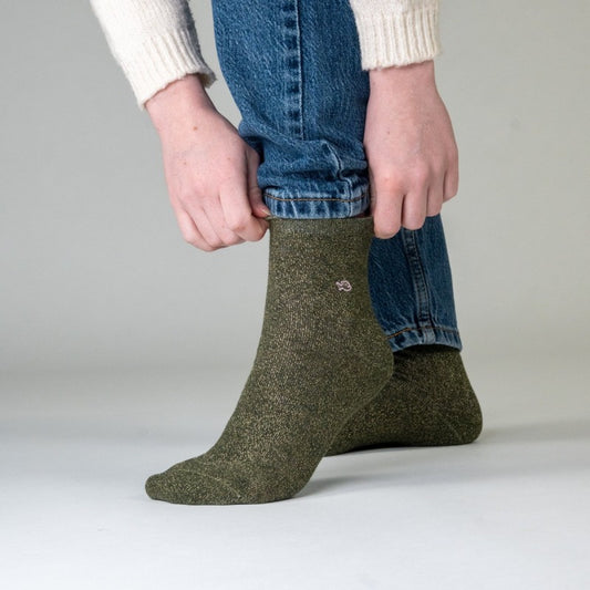 Chaussettes Unies pailletées - Kaki - Taille 37/40 — Billybelt , Lyon