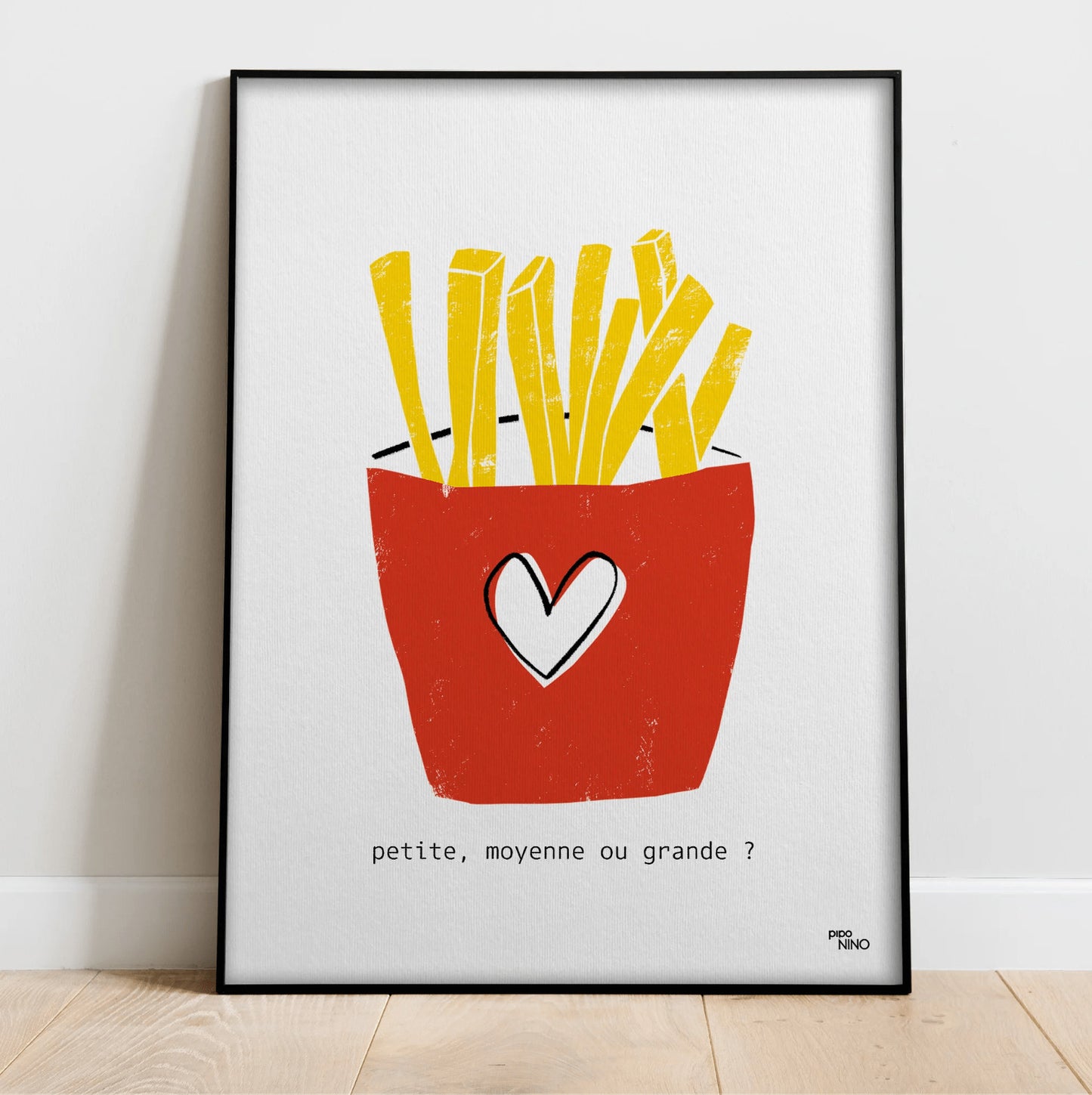 Affiche A4 - Frites — Piponino , Lyon