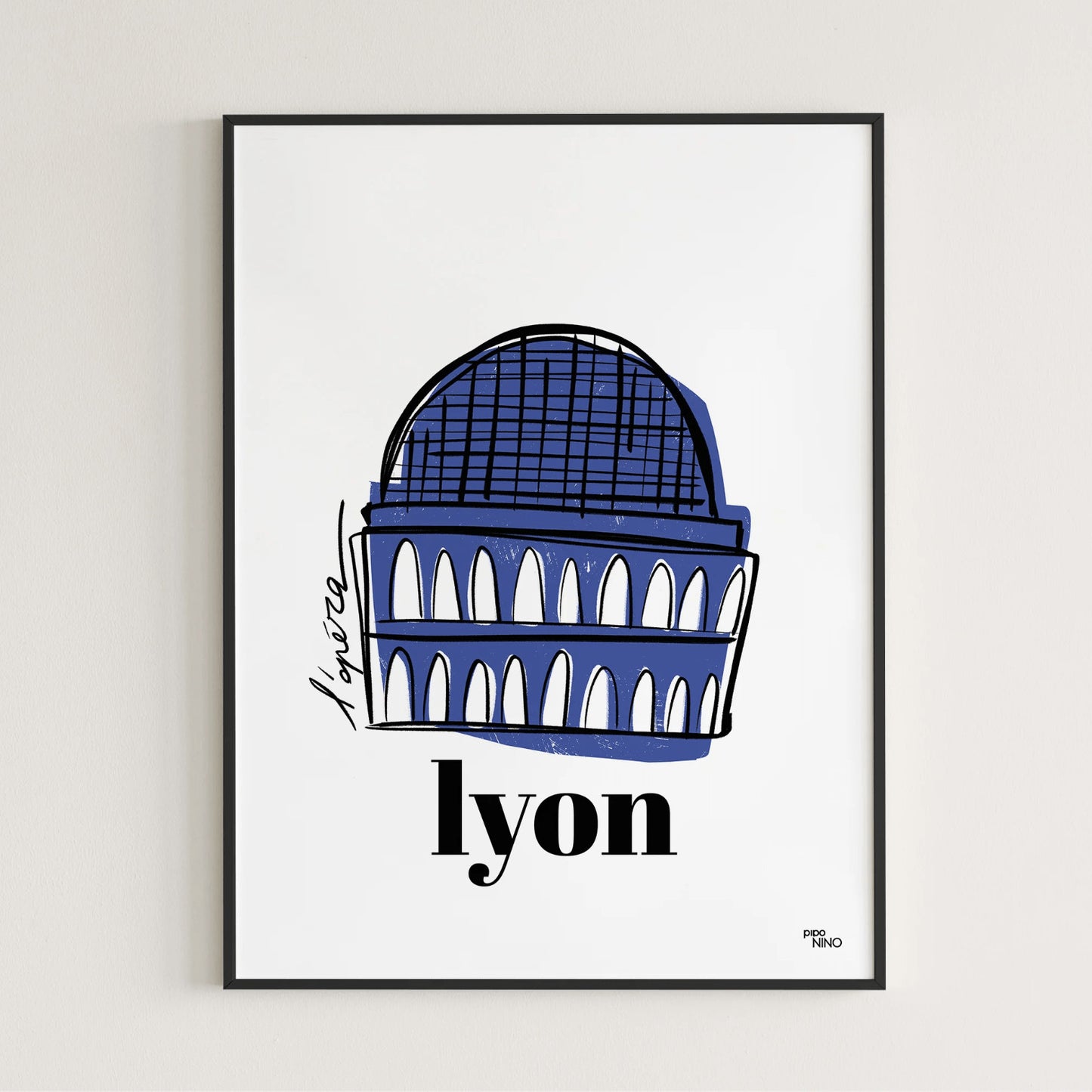 Affiche A4 - Opéra — Piponino , Lyon