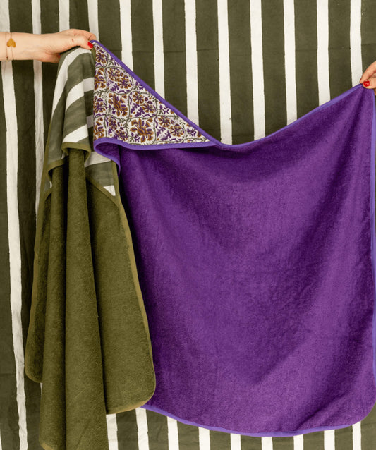 Cape de bain Cafi - Baroque macadamia — Apaches collections , Lyon