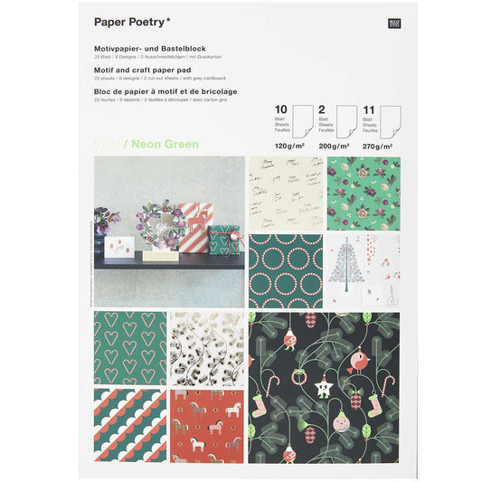 Bloc de 24 feuilles à motifs - Christmas Rocks! — Rico design , Lyon