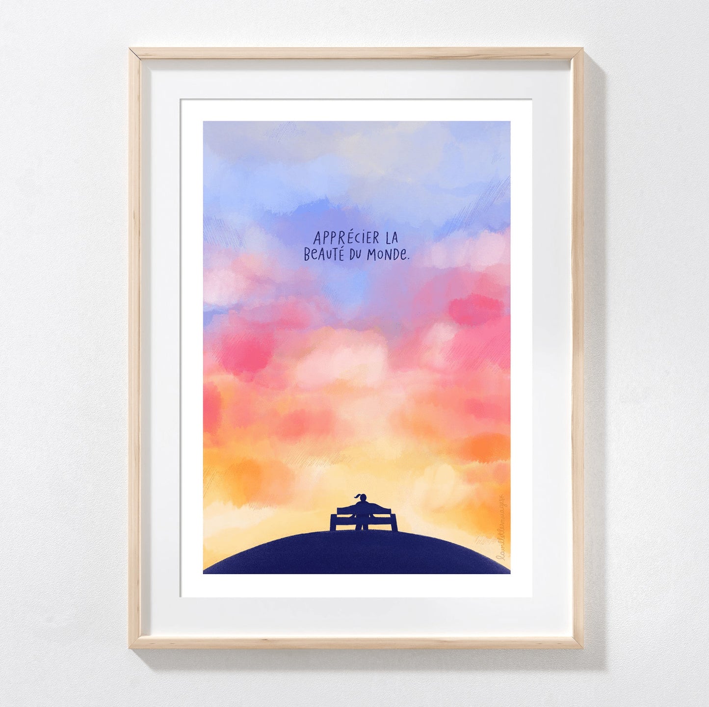 Affiche A3 La beauté du monde (solo) — Lavilletlesnuages , Lyon