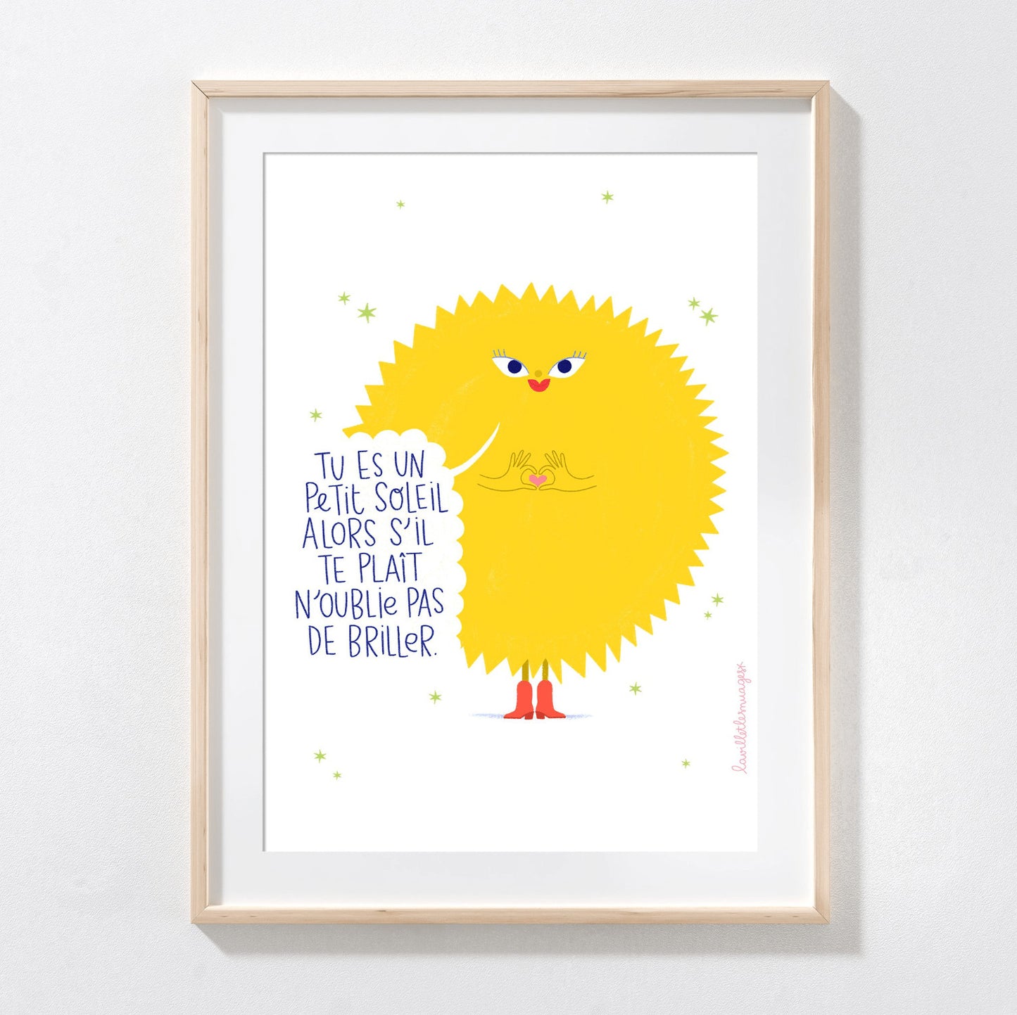 Affiche A4 Petit soleil — Lavilletlesnuages , Lyon