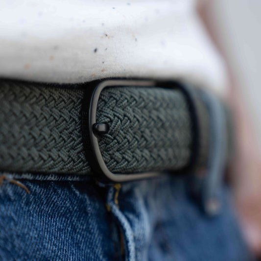 Ceinture tressée élastique T1 - Dark forest — Billybelt , Lyon