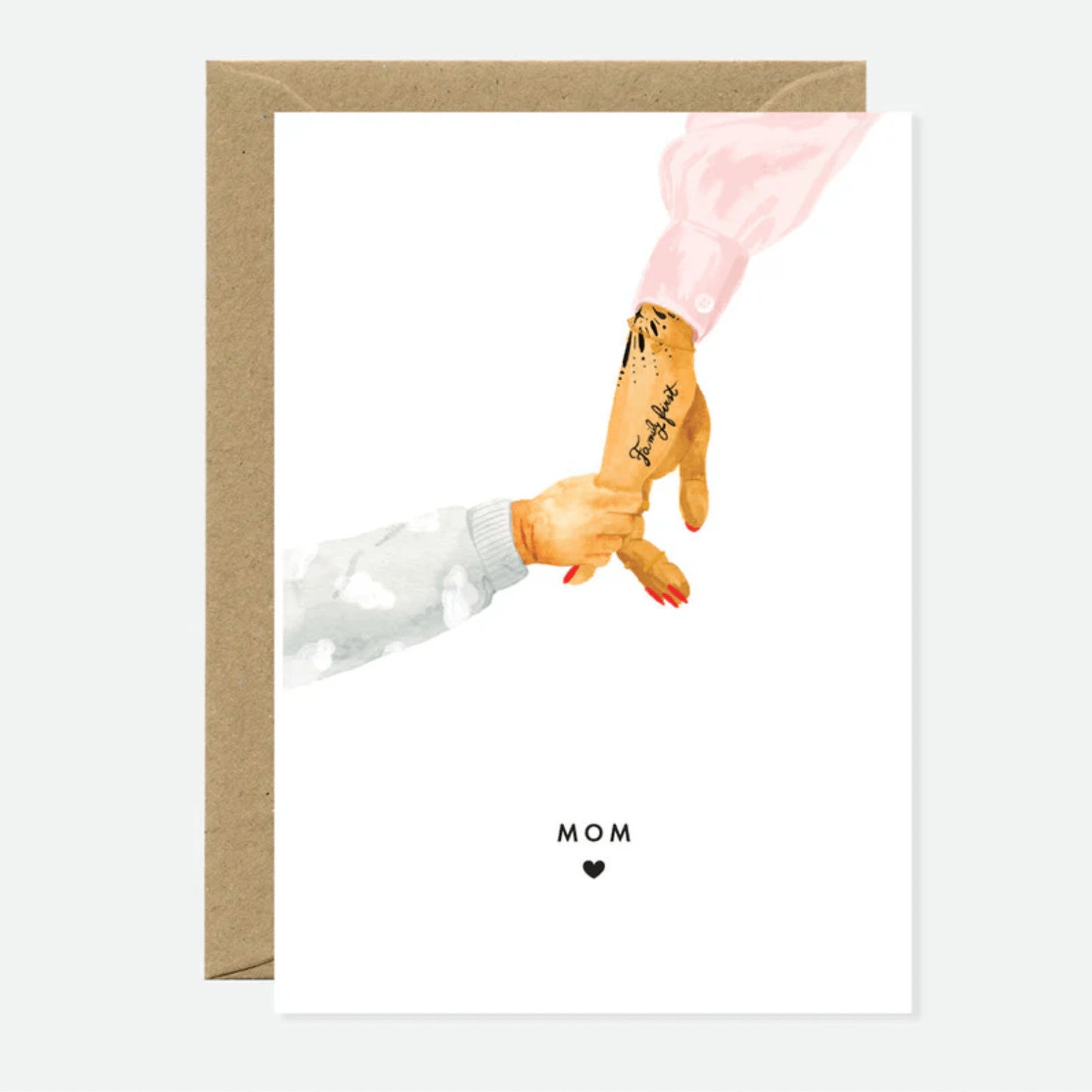 Carte Mom and baby hand — All the ways to say , Lyon