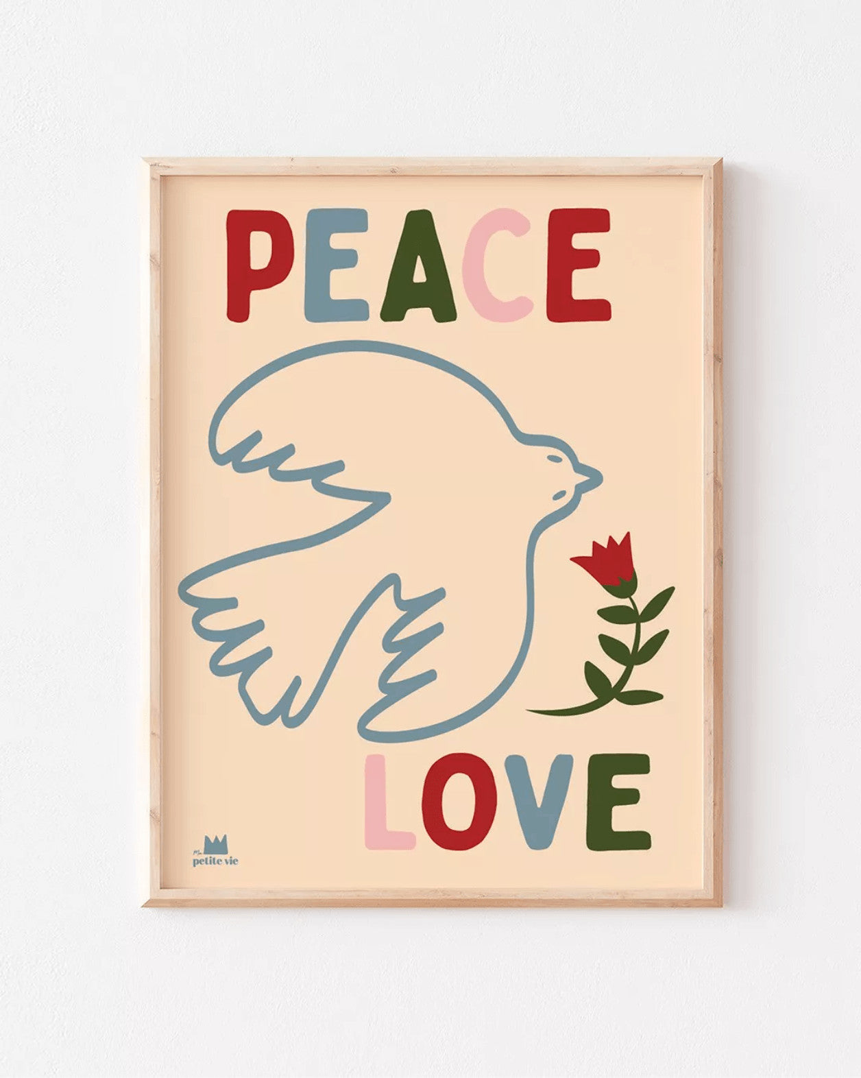 Affiche A3 - Peace and love — Ma petite vie , Lyon